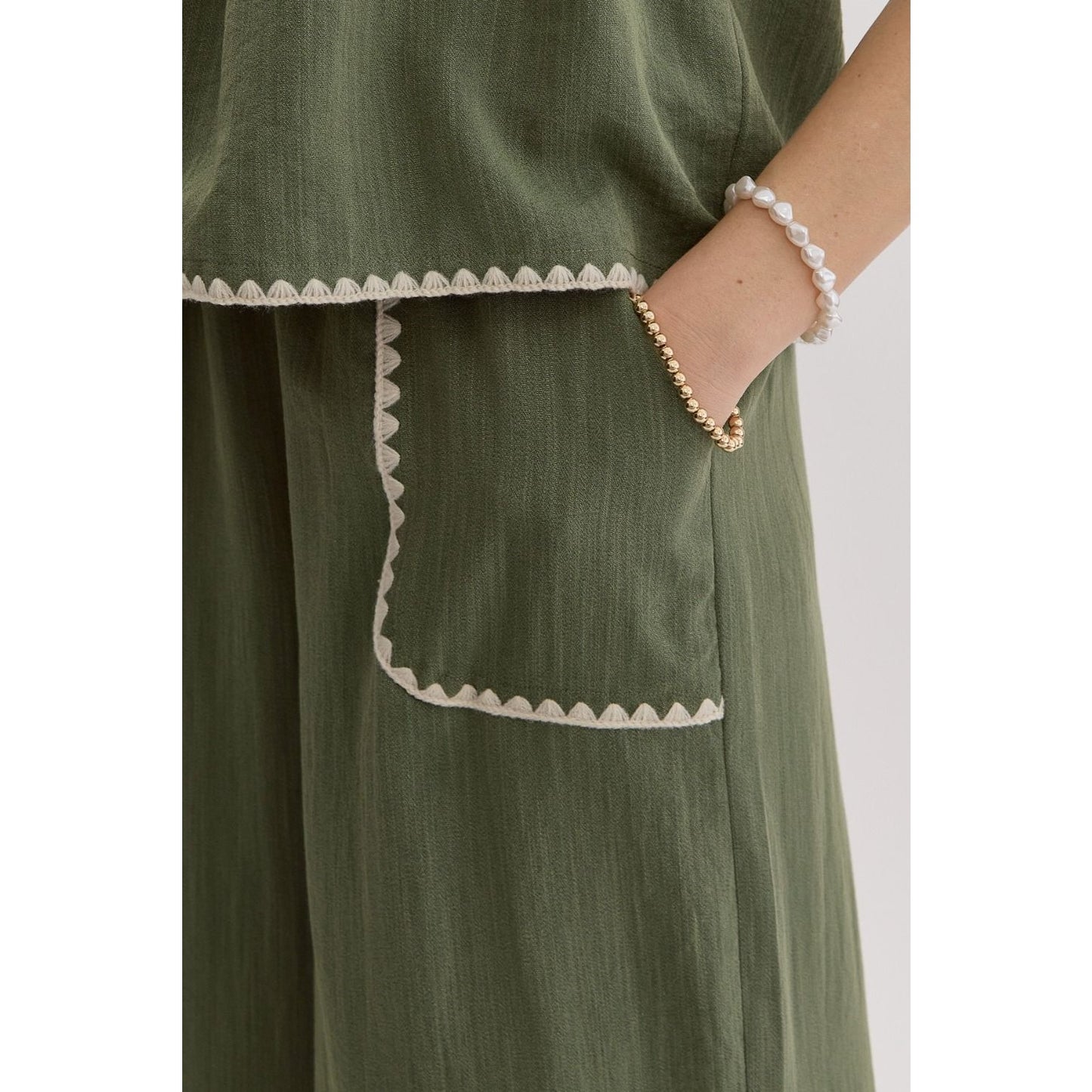 Milena Olive Pant