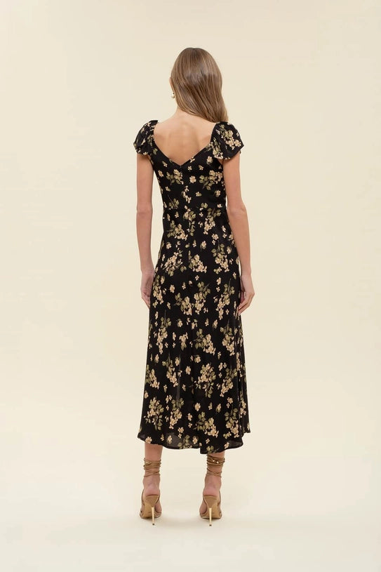Sofia Floral Slit Dress