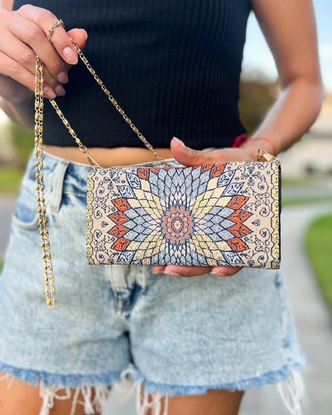 Bohemian Print Crossbody Purse