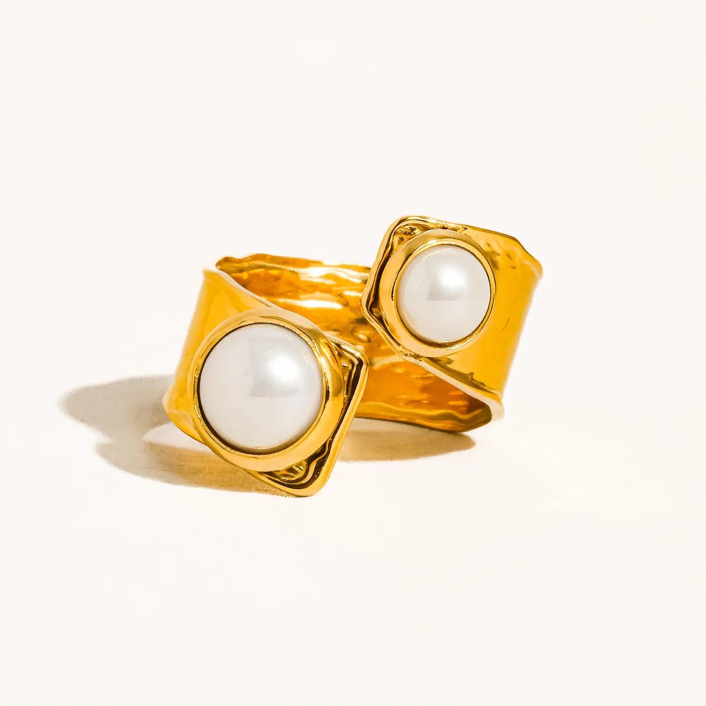 Double Pearl Ring