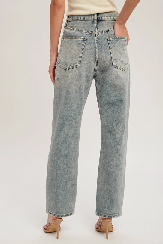 Light Wash Straight HR Jeans