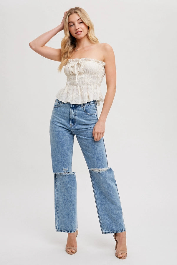 High Rise Straight Jean