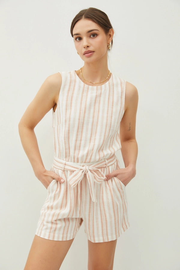 Palermo Belted Romper