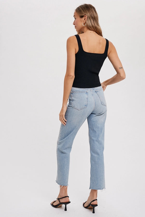 Lila Ribbed Tank