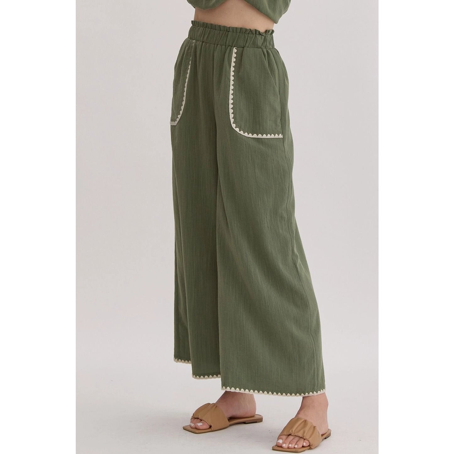 Milena Olive Pant
