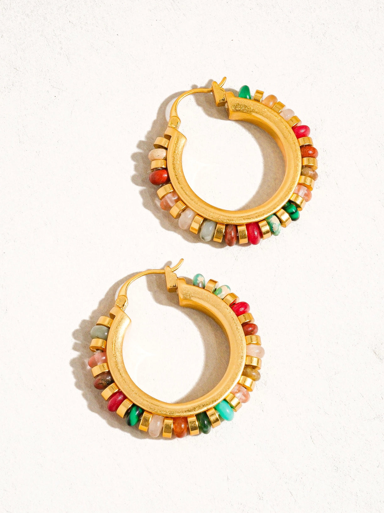 Rainbow Hoop Earrings