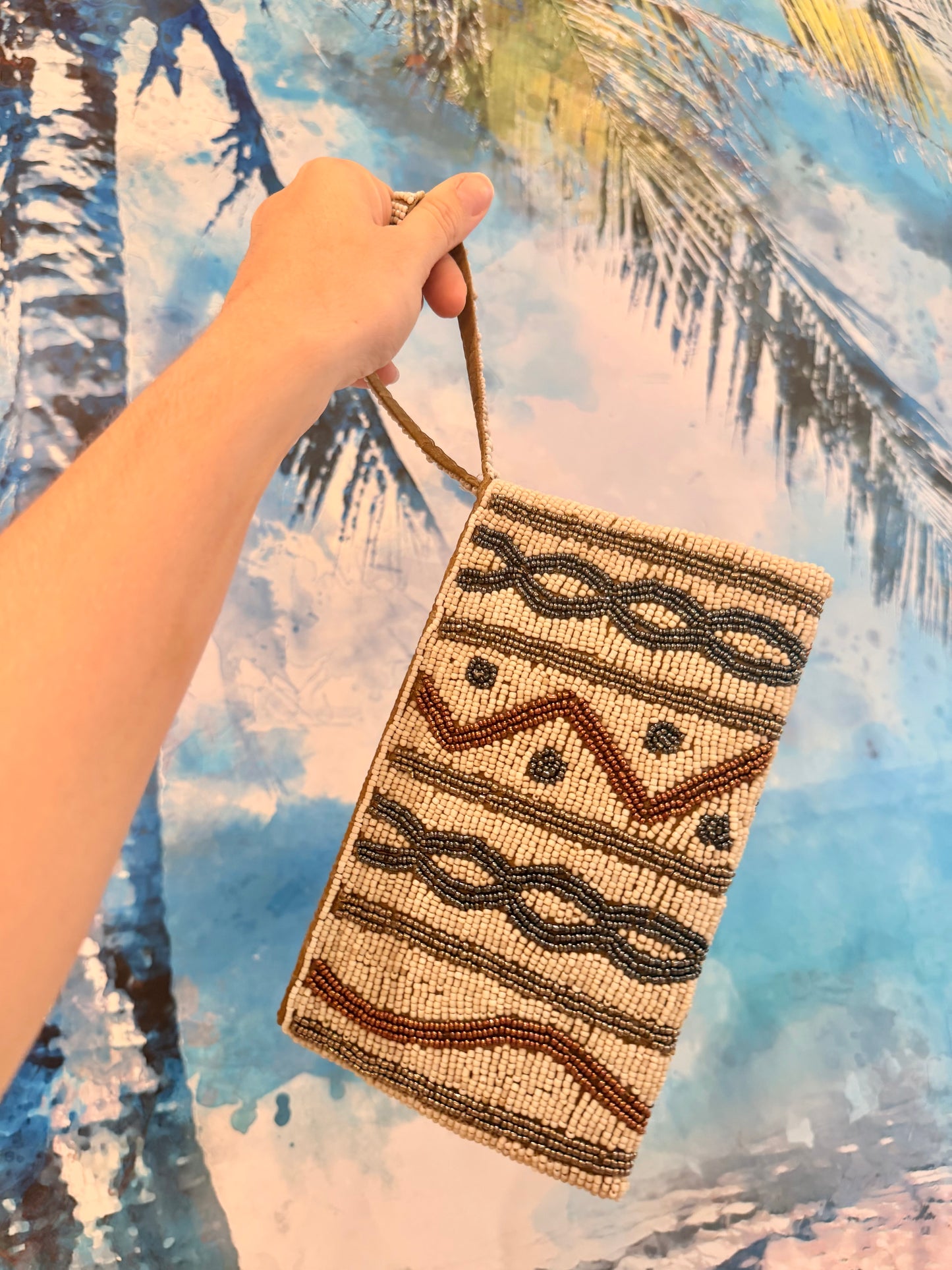 Mosaic beaded Clutch