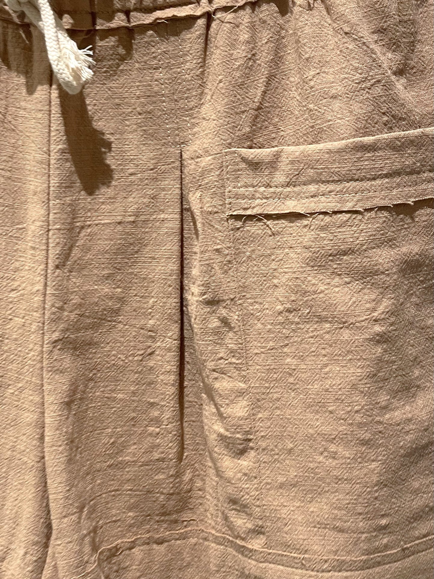 Casual Cotton Frayed Shorts