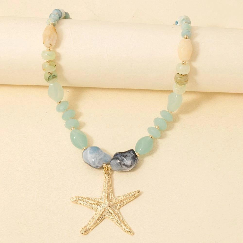 Beaded Starfish Necklace