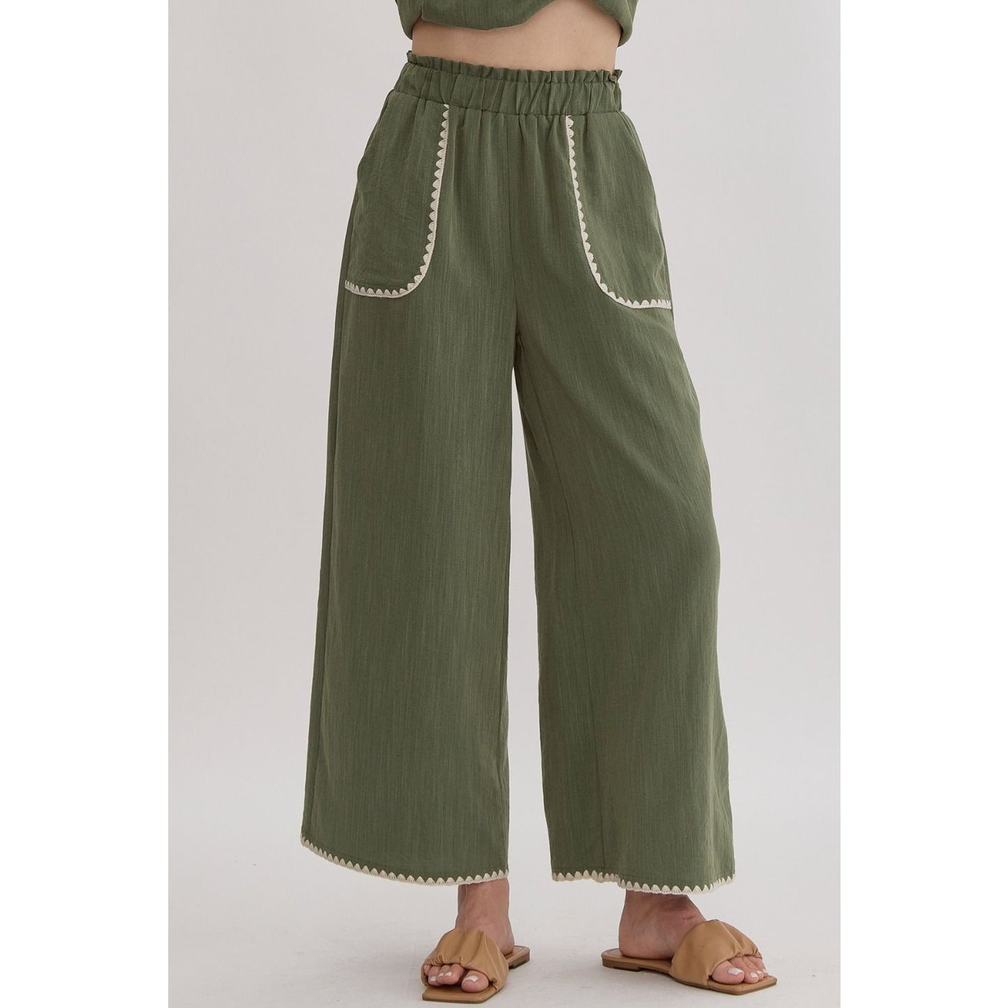 Milena Olive Pant