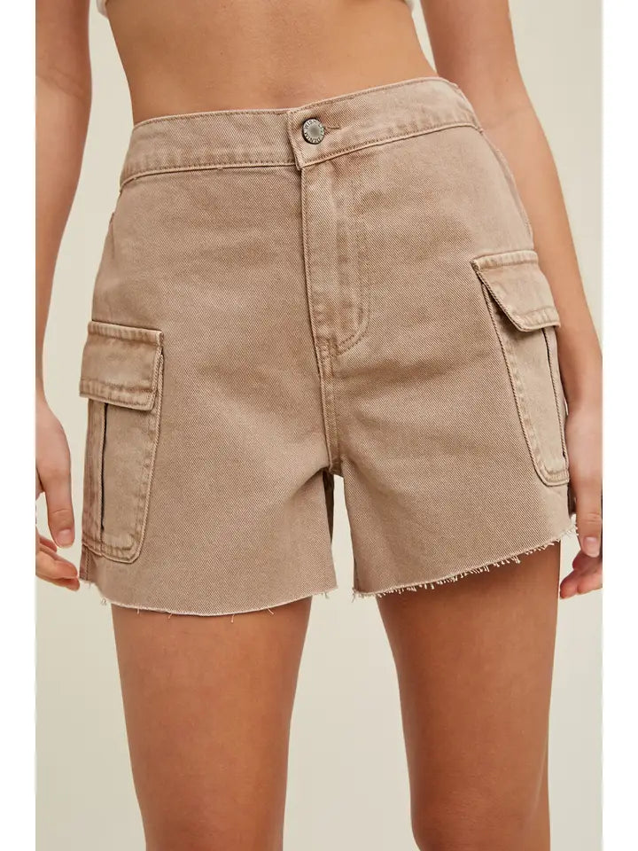 Mocha Cargo Shorts