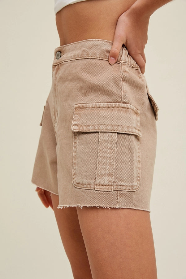 Mocha Cargo Shorts