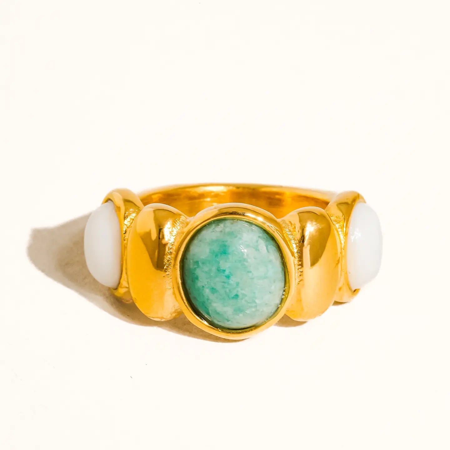 Aqua Stone Ring- Size 8