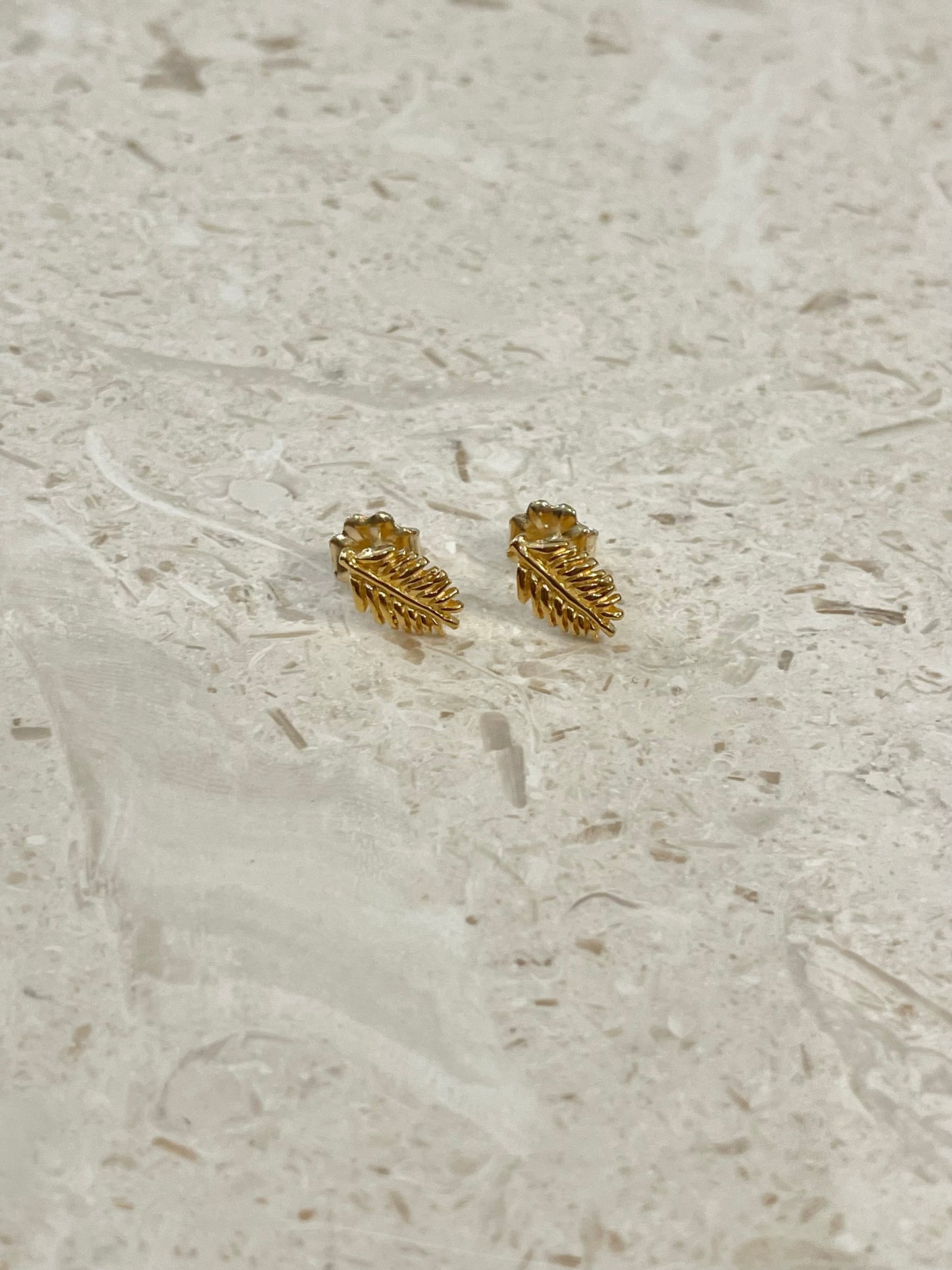 Palm Frond Studs