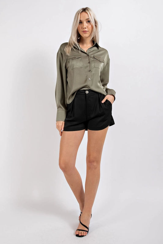Preston Pleated Shorts