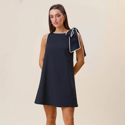 Nadia Bow Shift Dress