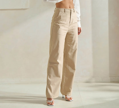 Khaki Linen Pant