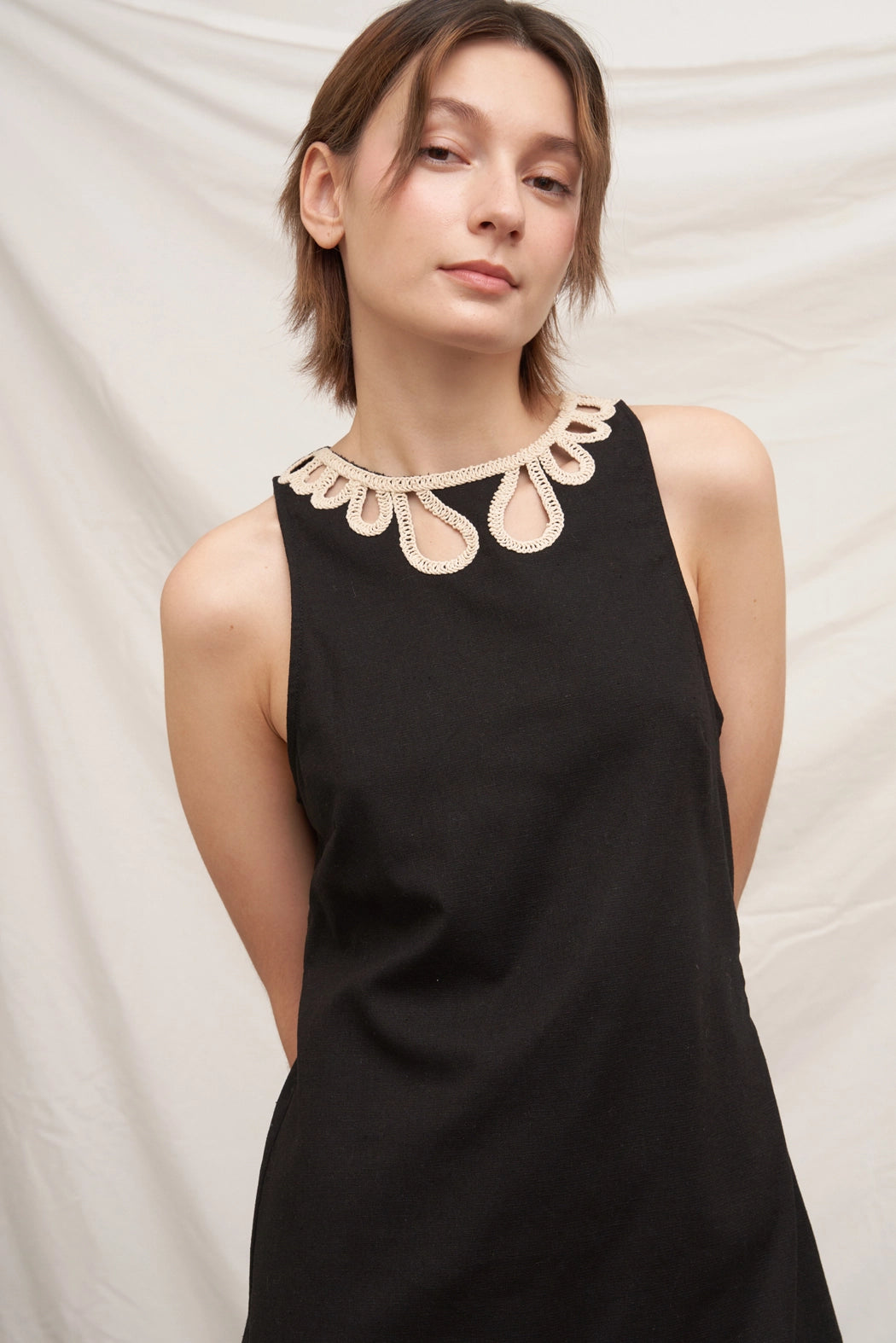 Lucia Crochet Trim Dress