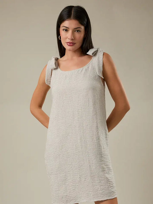 Seaside Shoulder Tie Dress