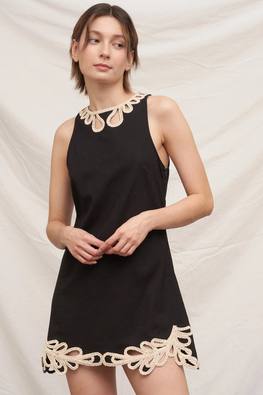 Lucia Crochet Trim Dress