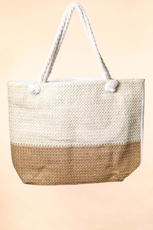 Two Tone Braided Bag