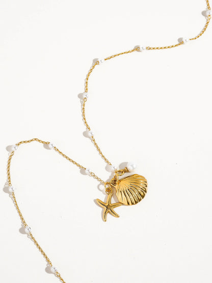 Shell + Star Necklace