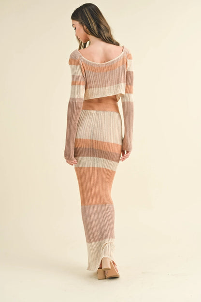 Chasing Sunsets Knit Skirt