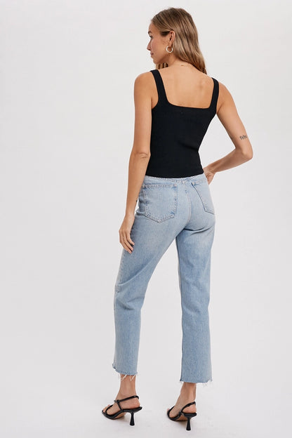Lila Ribbed Tank