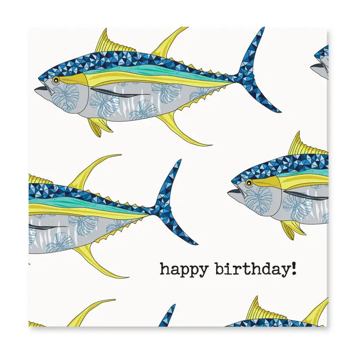 Happy Birthday!-Marlin Fish Card