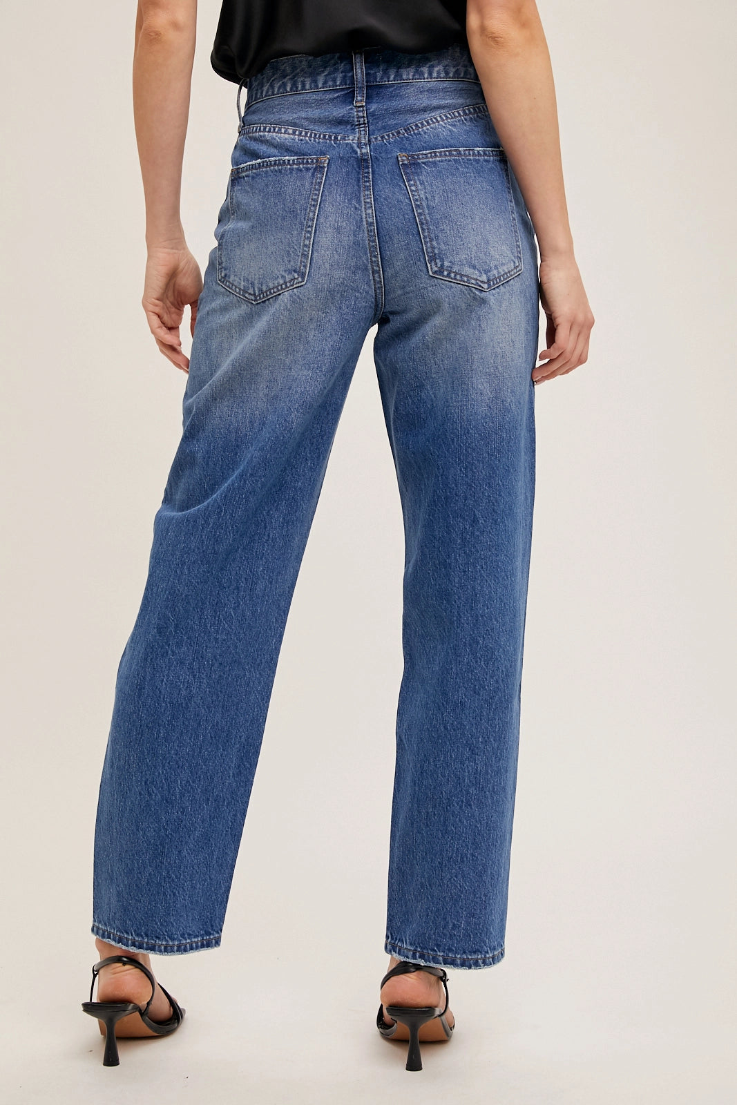 Asymmetrical Straight Leg Jean