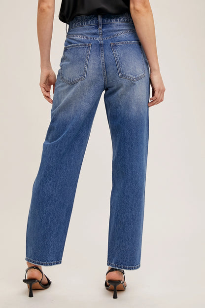 Asymmetrical Straight Leg Jean