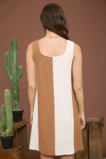 Colorblock Shift Dress