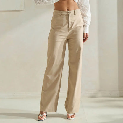 Khaki Linen Pant
