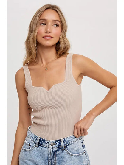 Lila Ribbed Tank
