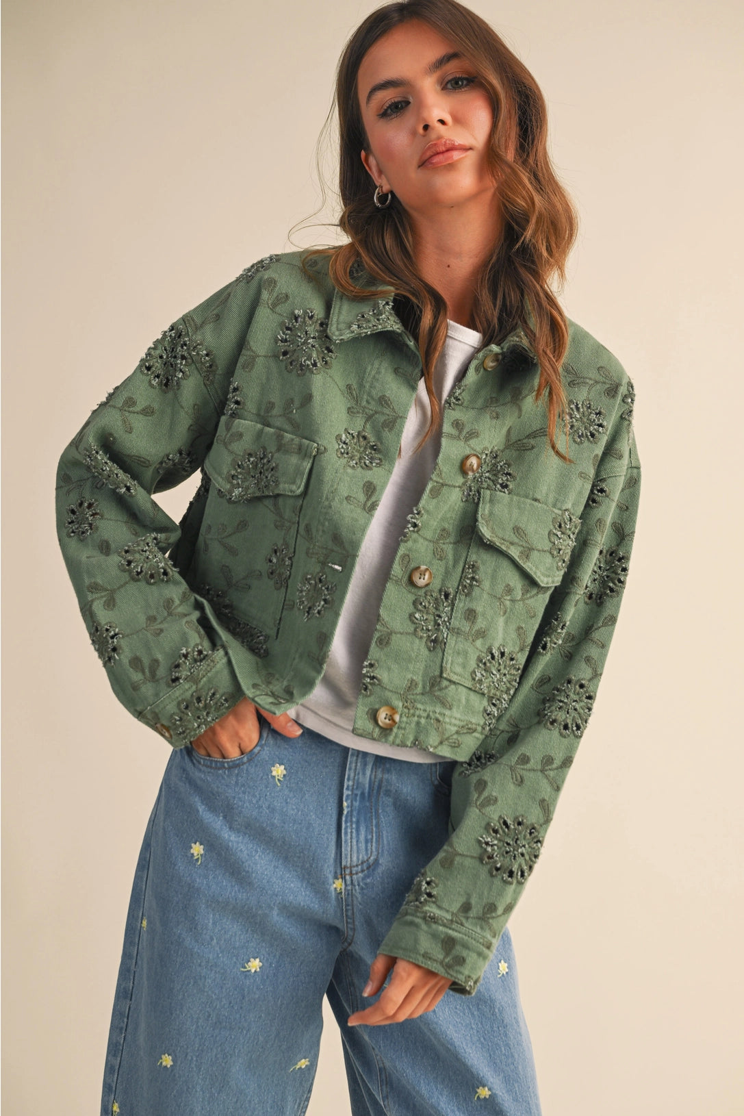 Eyelet Cotton Jacket