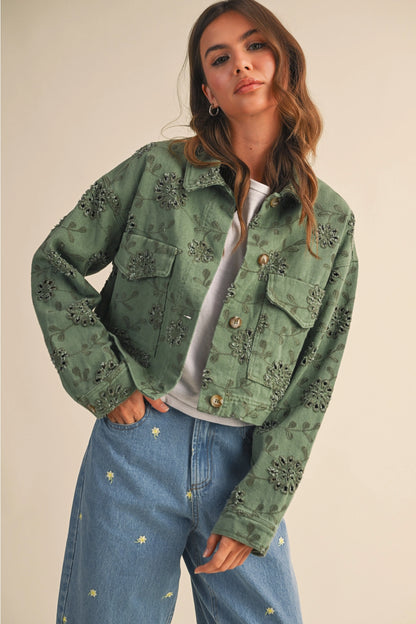 Eyelet Cotton Jacket