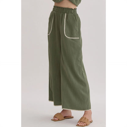 Milena Olive Pant