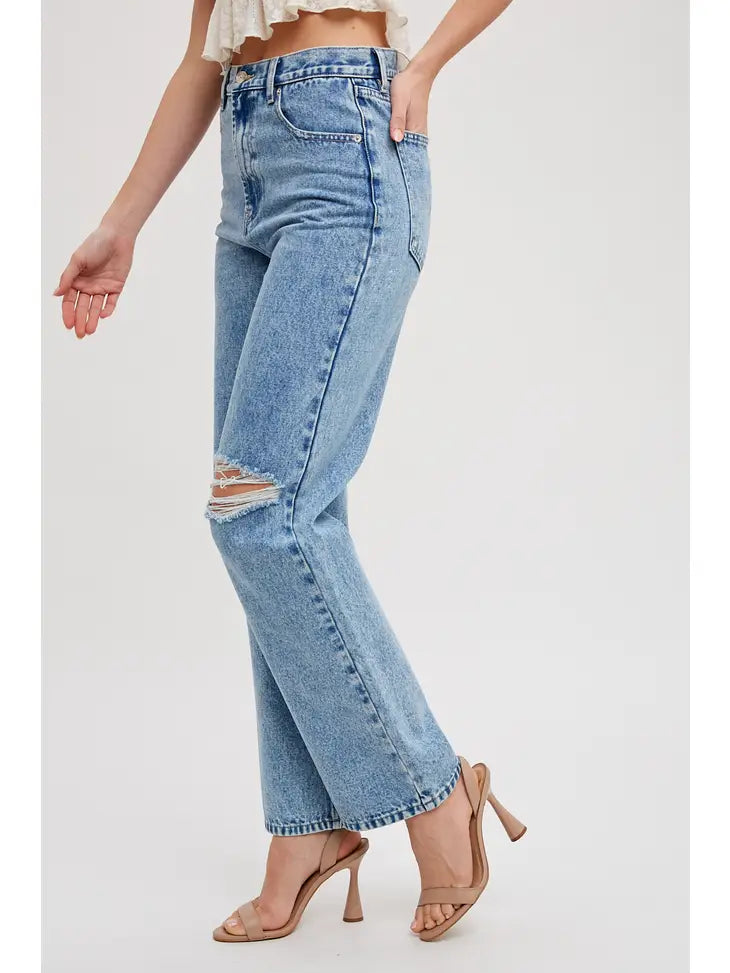 High Rise Straight Jean