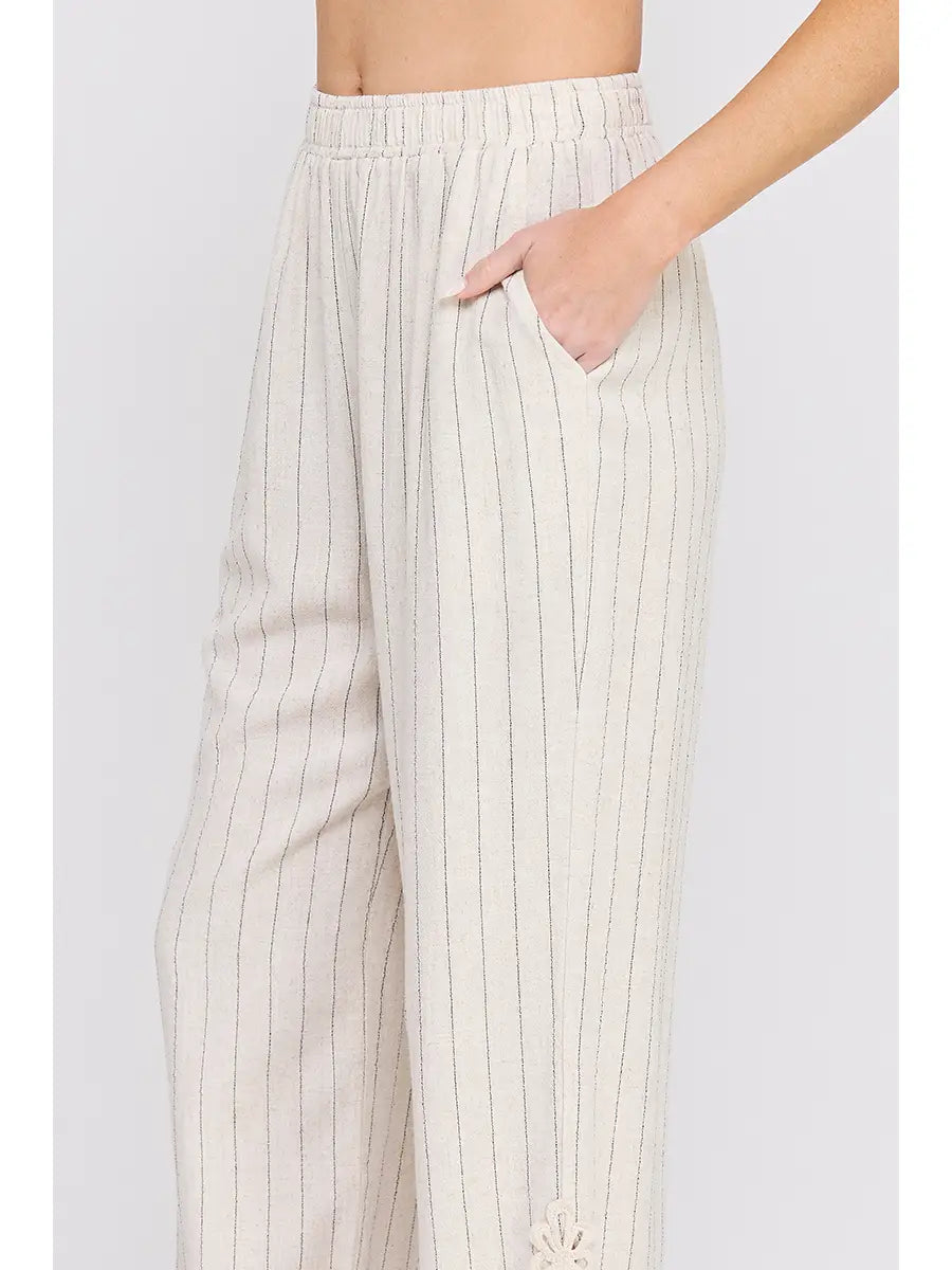 Sanibel Stripe Linen Pant