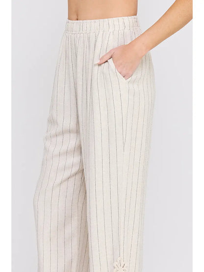 Sanibel Stripe Linen Pant