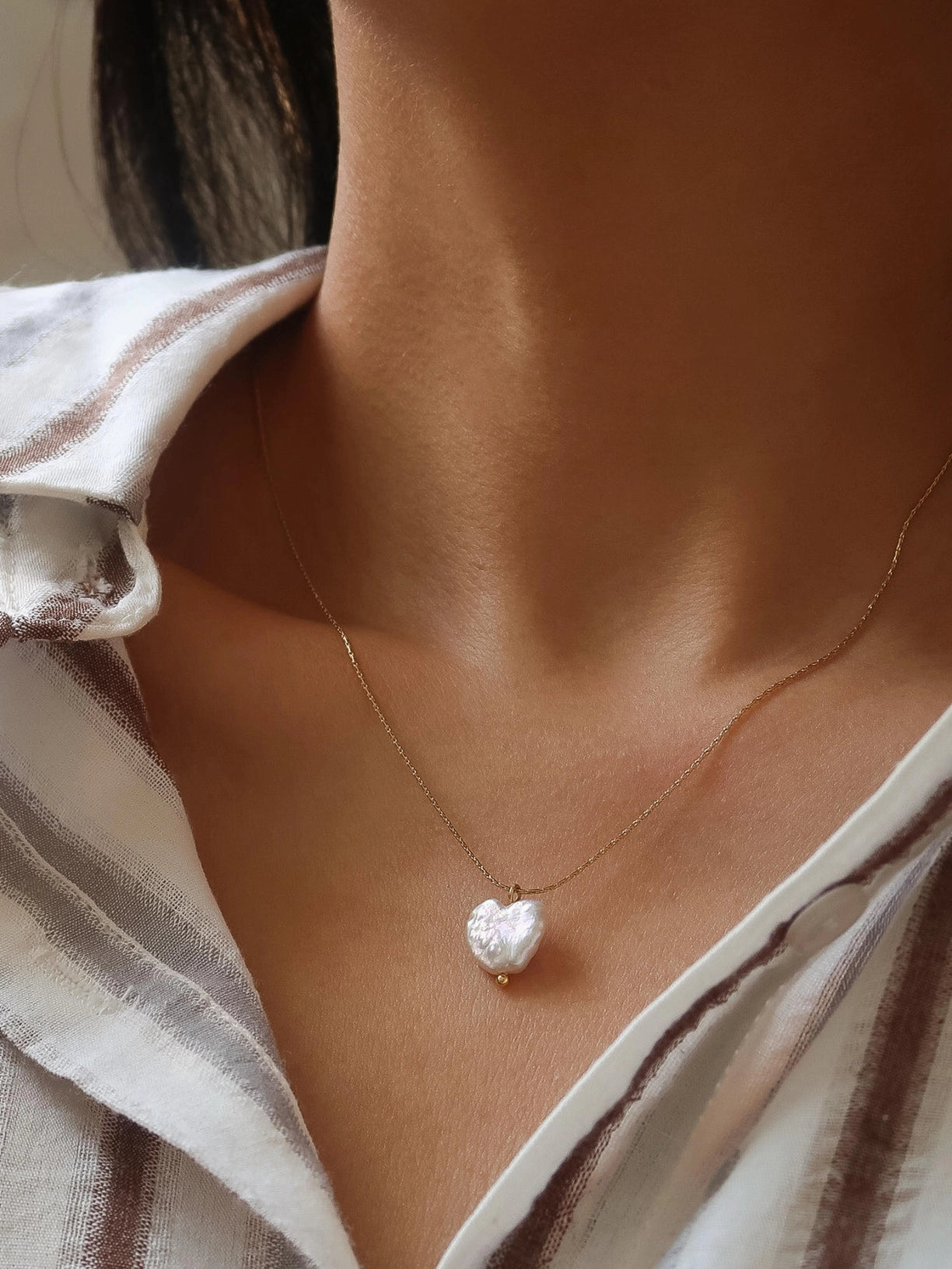 Pearl Heart Necklace