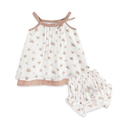 Rose Baby Dress Set