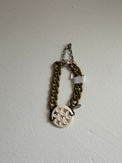 Cream Fishbone Bracelet