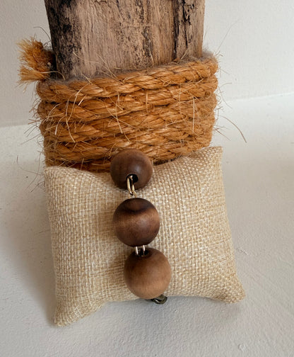 Wood Bronze Bracelet