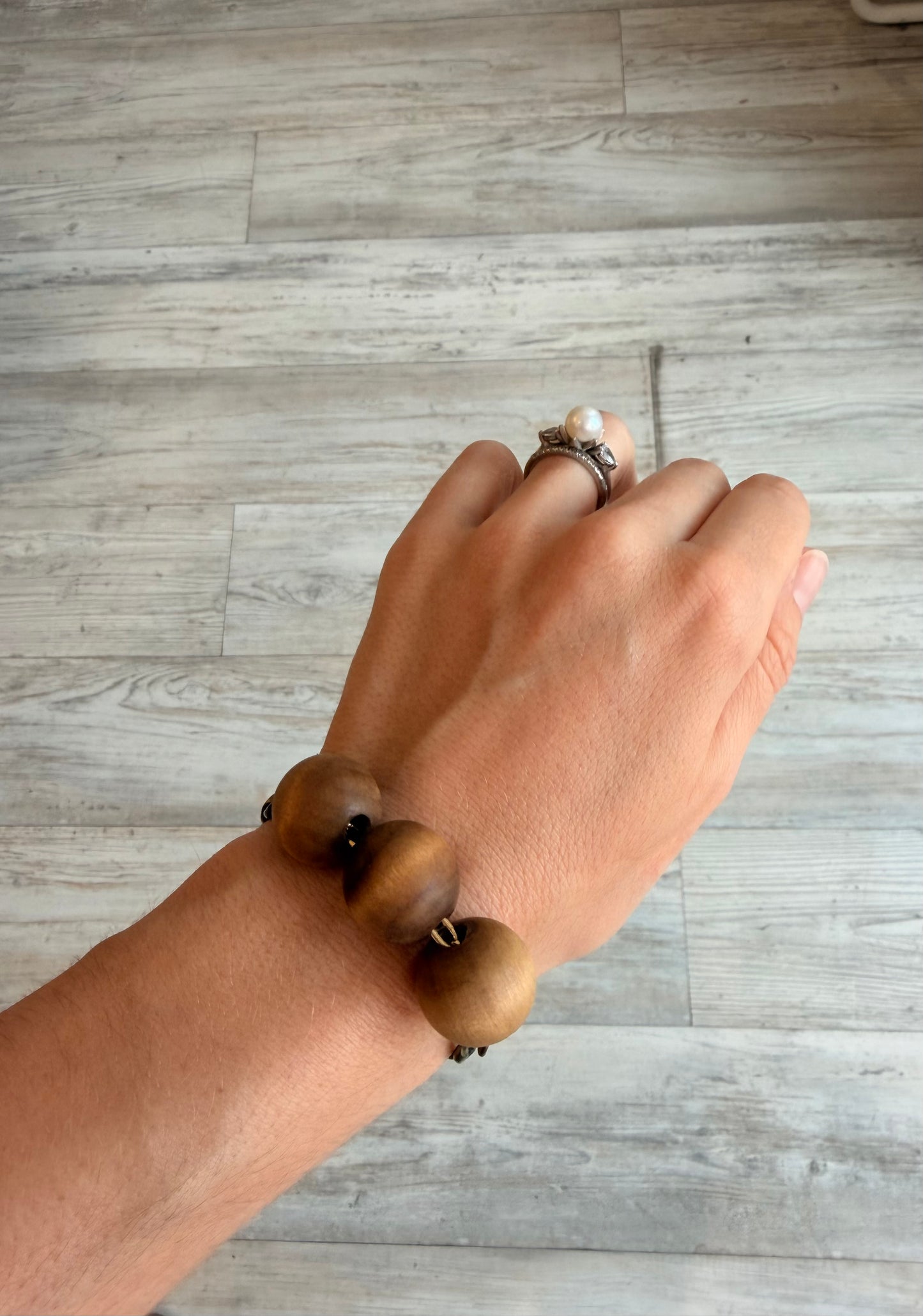 Wood Bronze Bracelet