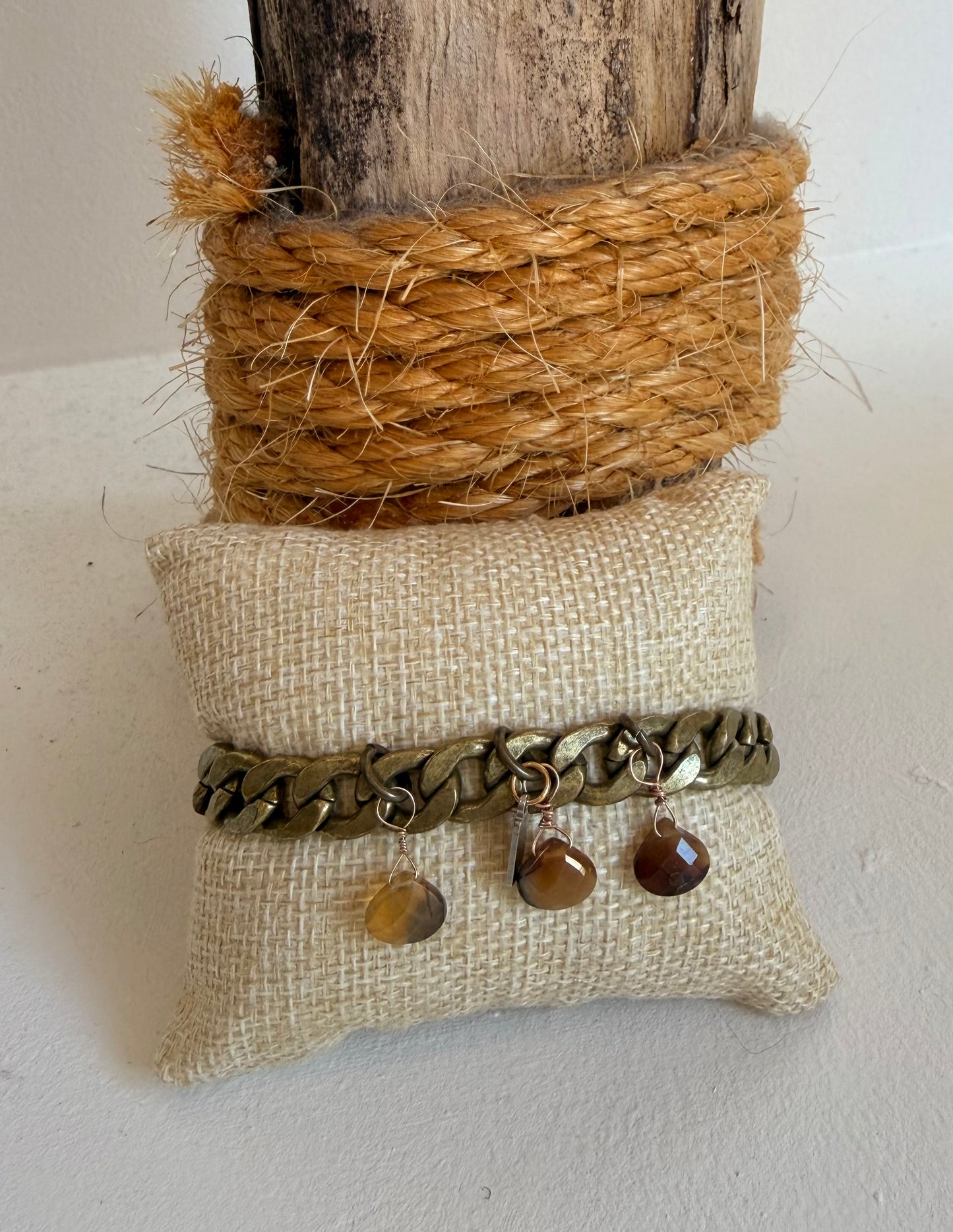 Yellow Opal Drop Bracelet