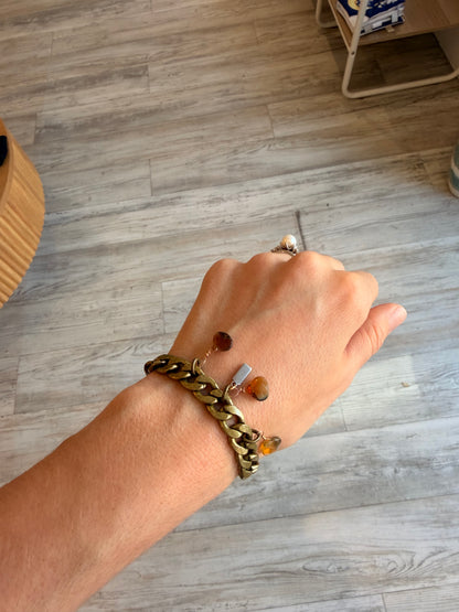 Yellow Opal Drop Bracelet