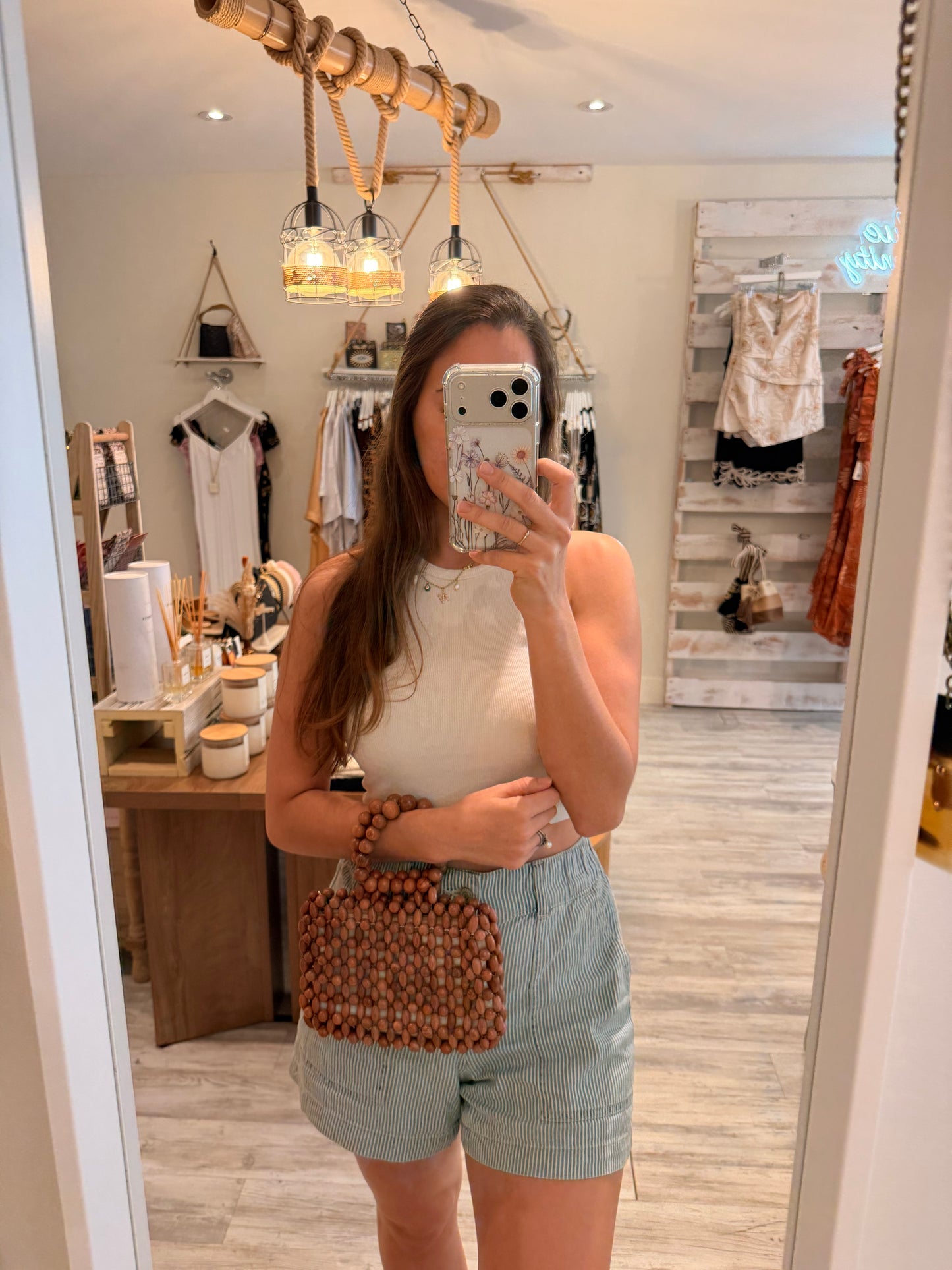 Natural Wooden Clutch