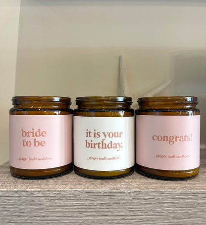 Congrats! Candle