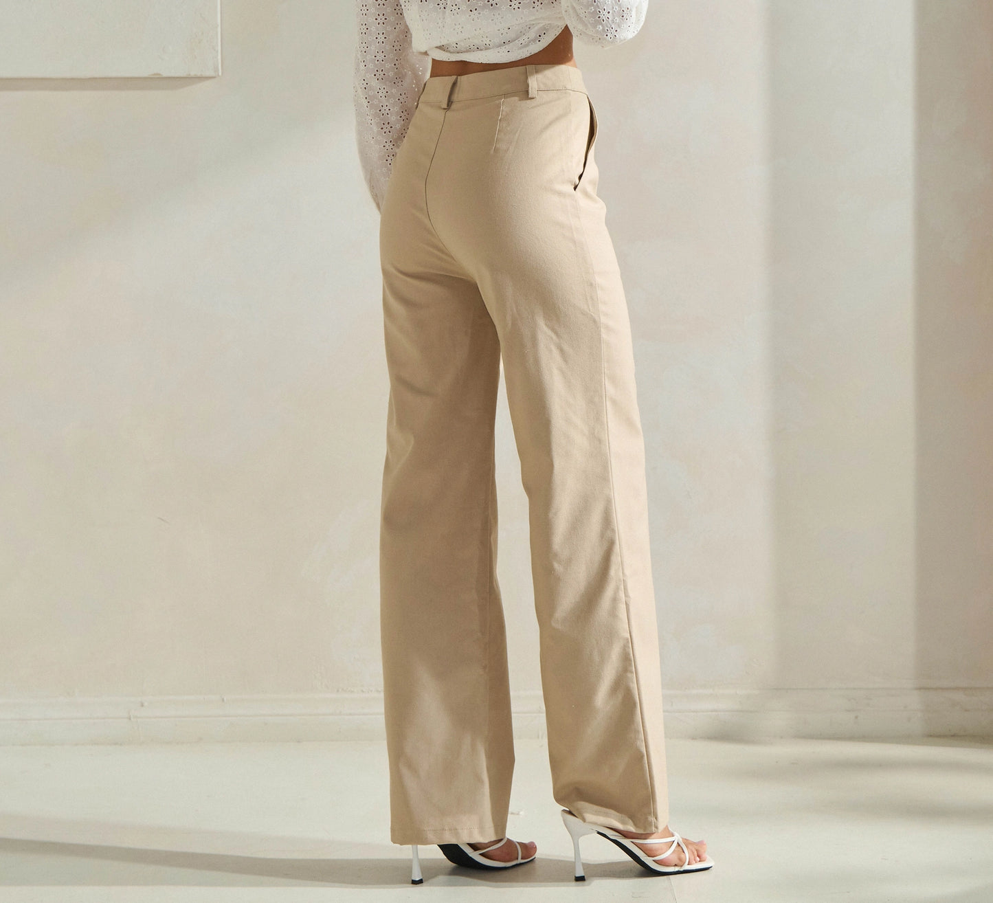 Khaki Linen Pant